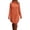 Orange 08, variant on Karymi Wedding Guest Dresses for Women Turtleneck Sweater Dress, Long Sleeve Oversized Loose Fit Side Split Hem Warm Casual Shift Dresses
