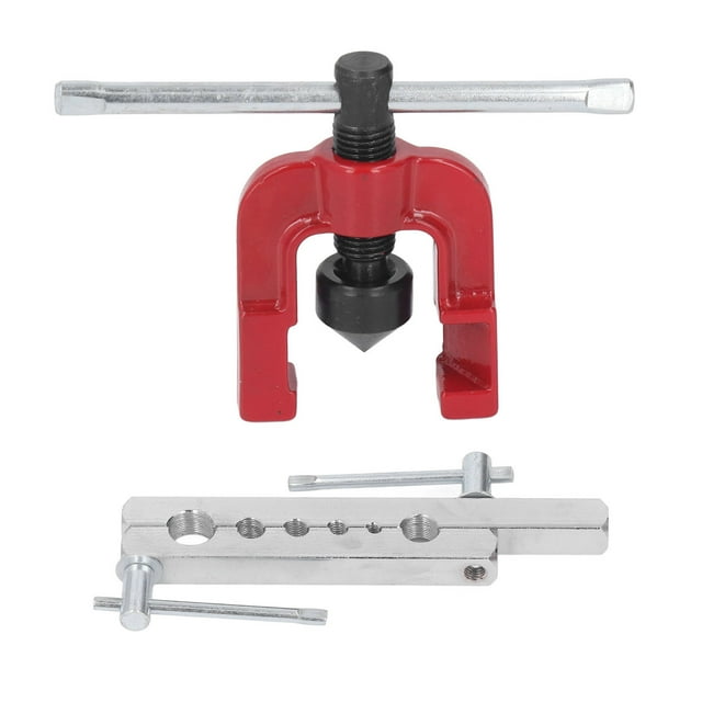Herramienta para abocardar tubos de cobre con plantilla de 3/16", 1/4", 5/16", 3/8", 1/2" y 5/8" para tubos de aluminio y latón.
