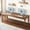 Brown, variant on Demi Bonn 78" Farmhouse Dining Table, Wood Rustic Kitchen Table for 8 People, Large Rectangular Dinner Table for Dining Room, Home Office, Living Room Furniture, White & Gold