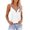 White, variant on Basic Cute Women Tank Top Summer Sleeveless Casual Loose Zipper V Neck Chain Strap Outfits 2026 Black S