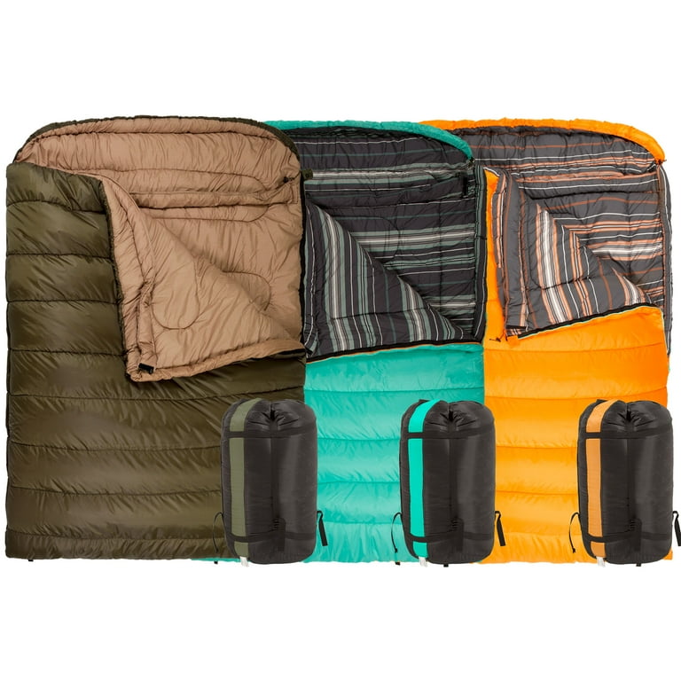 TETON Sports Mammoth 0F Double Mummy Sleeping Bag for Cold