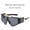 Black Frame, variant on Mens Cycling Sunglasses Outdoor Sports Full Frame UV Protection Special Shaped Mirror Glasses PC Frame Comfort