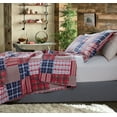 thumbnail image 5 of Quilt Set King Size Lightweight Quilt Bedding Plaid Patchwork Bedding Twin Bedspread Coverlet Reversible Quilt Bedspread Microfibers Quilts for All Season, 5 of 6