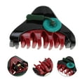 thumbnail image 2 of Unique Bargains 1 Pc Fashionable Button Design Hair Clips for Home Black Red, 2 of 5