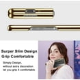 thumbnail image 4 of Compatible with Samsung Galaxy Z Fold 4 Folding Dual Screen Cell Basic Case [with Hinge Protection] [Shockproof Protective] Semi-Auto Mobile Cover Electroplating Transparent Bumper Protector-Gold, 4 of 7