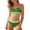 #04 Light Green, variant on Gelikeya Girls Two-Piece Bikini Swimsuits | Removable Chest Pad Nylon Swimwear Kids Size 5-14 Years #01 Black, 12-13 Years