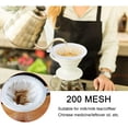 thumbnail image 4 of Tamiz de filtro de alimentos, filtro de tamiz de embudo de cocina de 15 cm, para filtrar jugo, leche, café, vino, filtro de medicina china (malla 200), 4 of 5