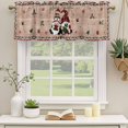 thumbnail image 2 of Merry Christmas Curtain Valances for Windows, Kitchen Valance Window Treatments Panel 2 Pack, Xmas Gnomes Snowflake Wooden Winter Rod Pocket Short Curtains for Bathroom Bedroom 54 x 18 Inch, 2 of 8