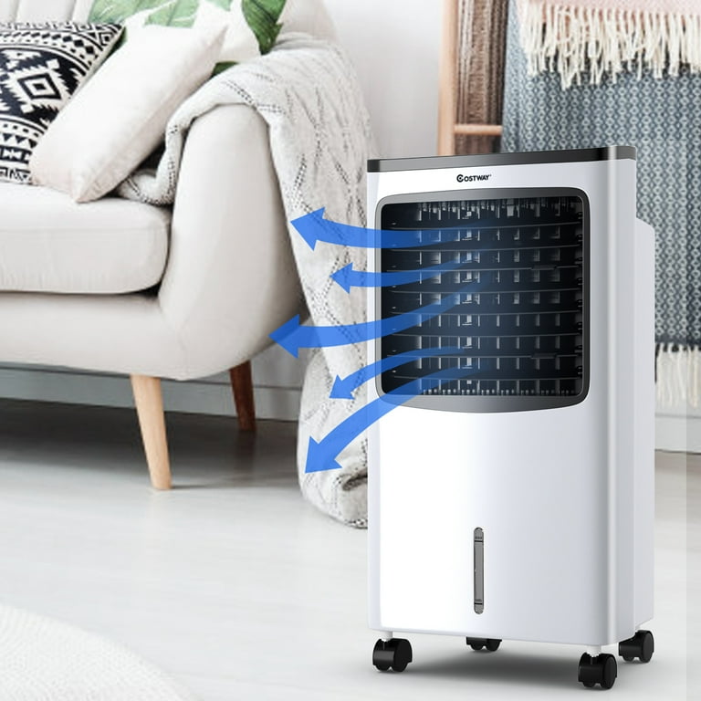 Costway Portable Air Cooler for Room, Humidifier, Fan, Anion and
