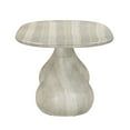 thumbnail image 5 of TOV Furniture Smooch Faux Travertine Indoor / Outdoor Pedestal Dining Table, 5 of 8