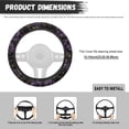 thumbnail image 5 of Uorisanigo Rose Fluffy Steering Wheel Cover Purple Car Steering Wheel Protector Easy to Install Car Wheel Covers 15 Inch Breathable Car Steering Wheel Cover for Winter Gift for Birthday, 5 of 8
