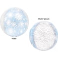 thumbnail image 3 of Anagram Orbz 15" Snowflake See-Thru Round Foil Balloon, 3 of 3