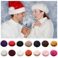 thumbnail image 4 of Boina Qarigey invierno moda diseño sombrero elegante rosa, 4 of 6