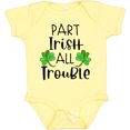 thumbnail image 3 of Inktastic Part Irish All Trouble St. Patrick's Day with Green Clovers Boys or Girls Baby Bodysuit, 3 of 5