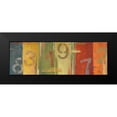thumbnail image 2 of Pinto, Patricia 24x11 Black Modern Framed Museum Art Print Titled - Lucky Numbers II, 2 of 5