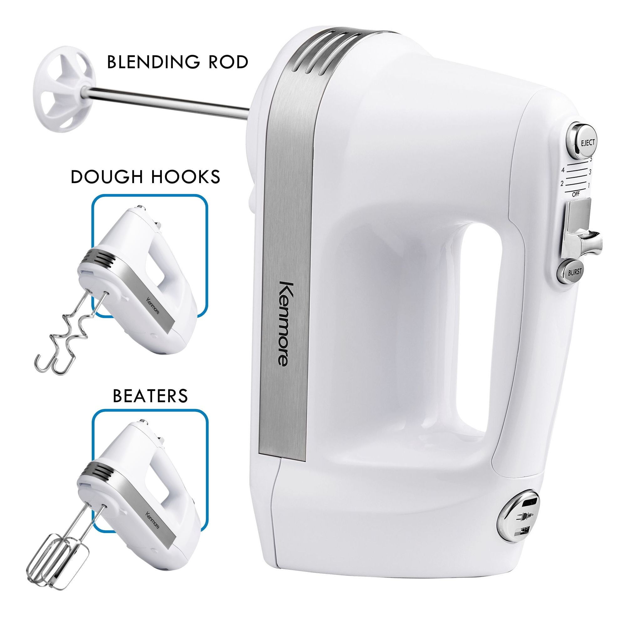 Kenmore 5-Speed Hand Mixer Beater Blender 250W with Burst Control
