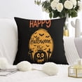 thumbnail image 2 of Halloween Pumpkin Ghost Throw Pillow Cases Spider Bat Pillow Cases Sofa Bed Throw Cushion Cover for Home Office Halloween Decor,20x20 Inch (2Pcs), 2 of 6