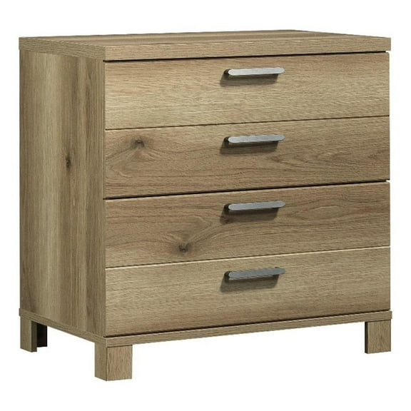 Pemberly Row Engineered Wood Lateral File Cabinet in Timber Oak