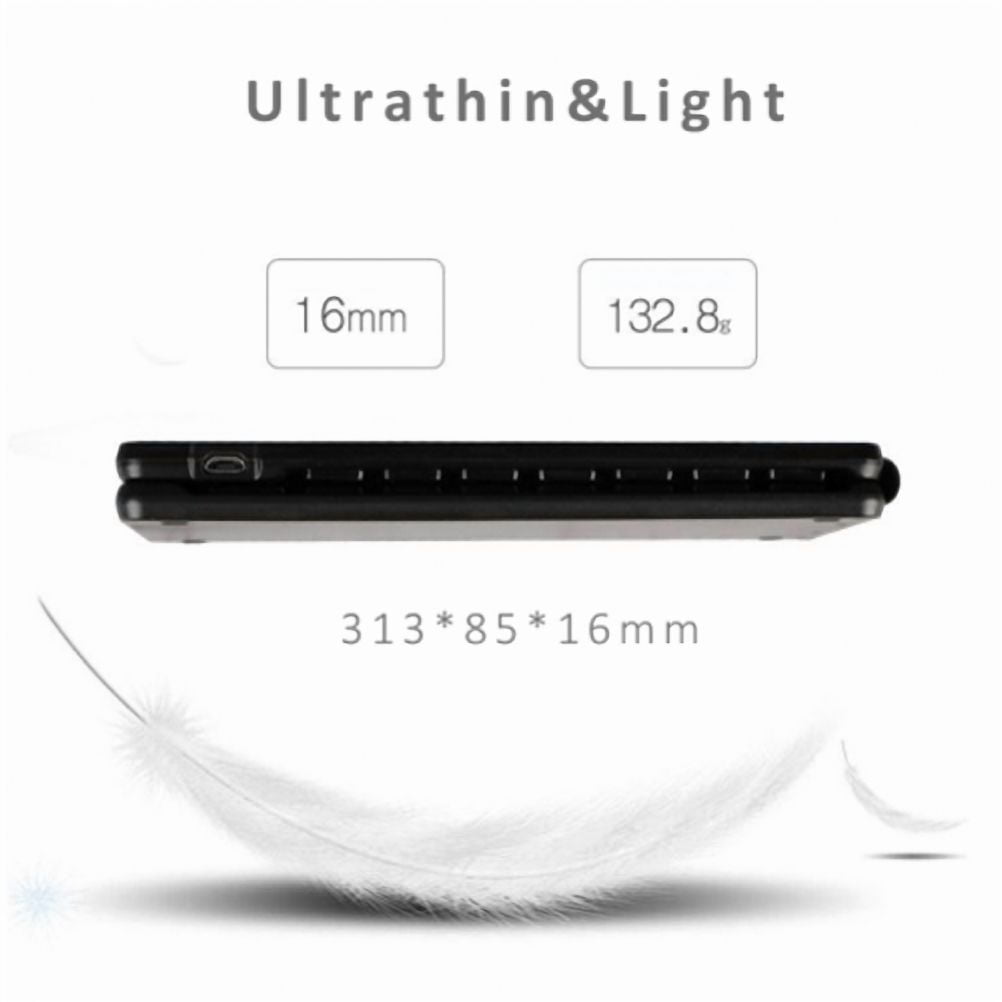 Folding Wireless Keyboard for iPhone 15/Pro/Max/Plus - Bluetooth Rechargeable Portable Compact for iPhone 15/Pro/Max/Plus