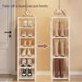 thumbnail image 3 of Simple Shoe Rack Multi-layer Space-saving Door Shoe Cabinet, Home Storage Slippers Rack, 3 of 5
