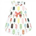thumbnail image 3 of Touched by Nature Baby and Toddler Girl Organic Cotton Short-Sleeve and Long-Sleeve Dresses, Popsicle, 5 Toddler, 3 of 4