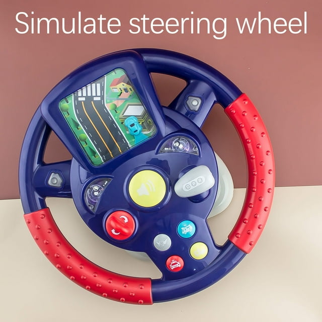 Cameland Kids Toys Car Simulation Simulator Steering Wheel Car Rear Seat Infant Puzzle Baby Toys