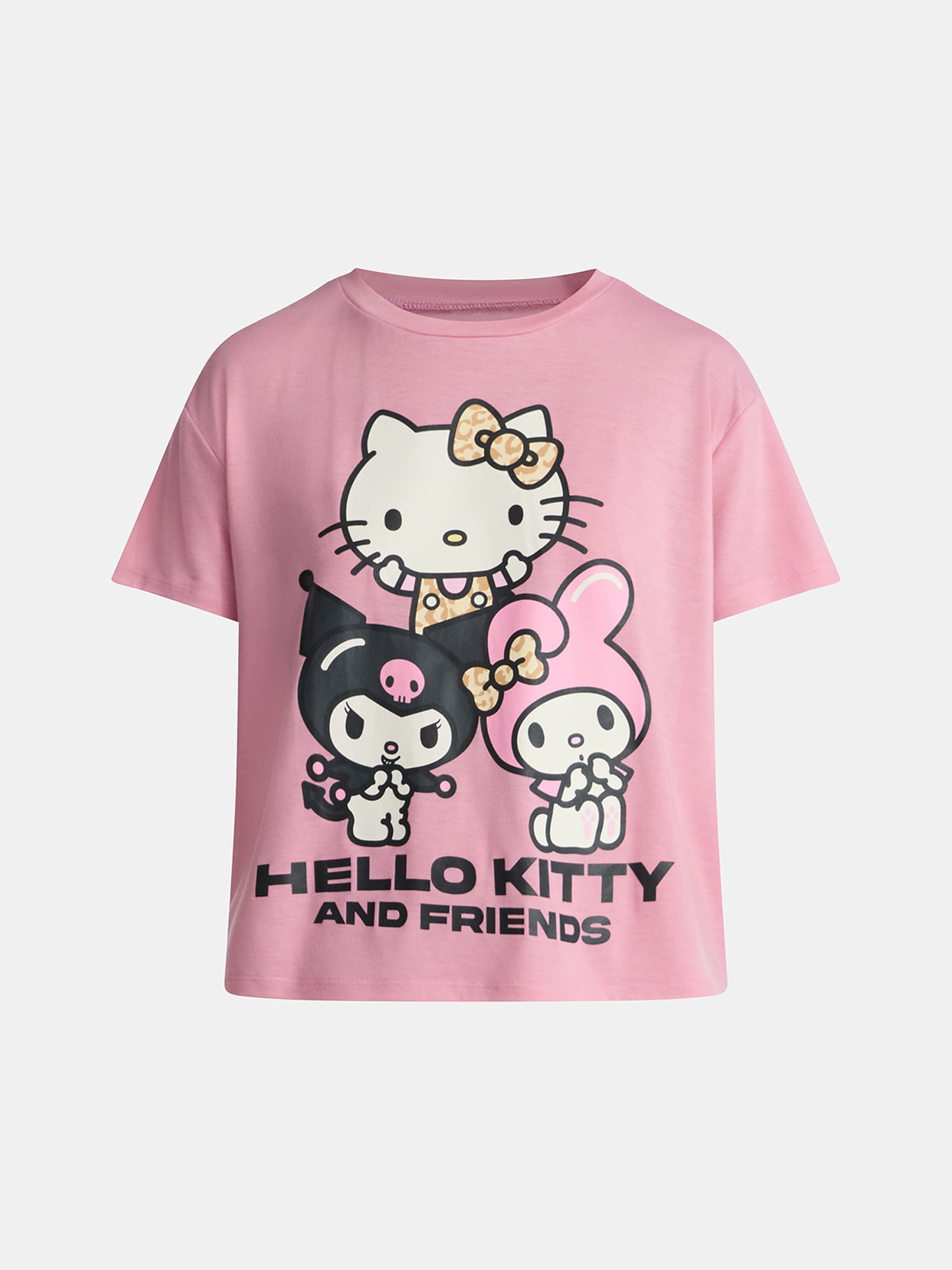Hello Kitty & Friends Women’s Tee and Shorts Pajama Set from Grayson Social, 2-Piece, Sizes S-3X