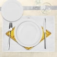 thumbnail image 3 of Ambesonne Shark Place Mats Set of 4, Caution Sgn Sharp Teeth, Standard Size, Earth Yellow Grey, 3 of 6
