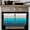 Aqua, variant on Black Grey Ombre Kitchen Towels Set of 2, Water Absorbent Dish Towel, Modern Abstract Art Farmhouse Striped Decorative Hand Towels - Quick Drying Cloth for Cooking Baking, 18x28 Inch