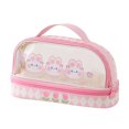 thumbnail image 3 of Transparent Pencil Case Bag for Students Makeup Travel, Waterproof, Large Capacity, Convenient to Carry, Durable, Transparent and Visible, Double Layer, Easy to Clean, 3 of 8