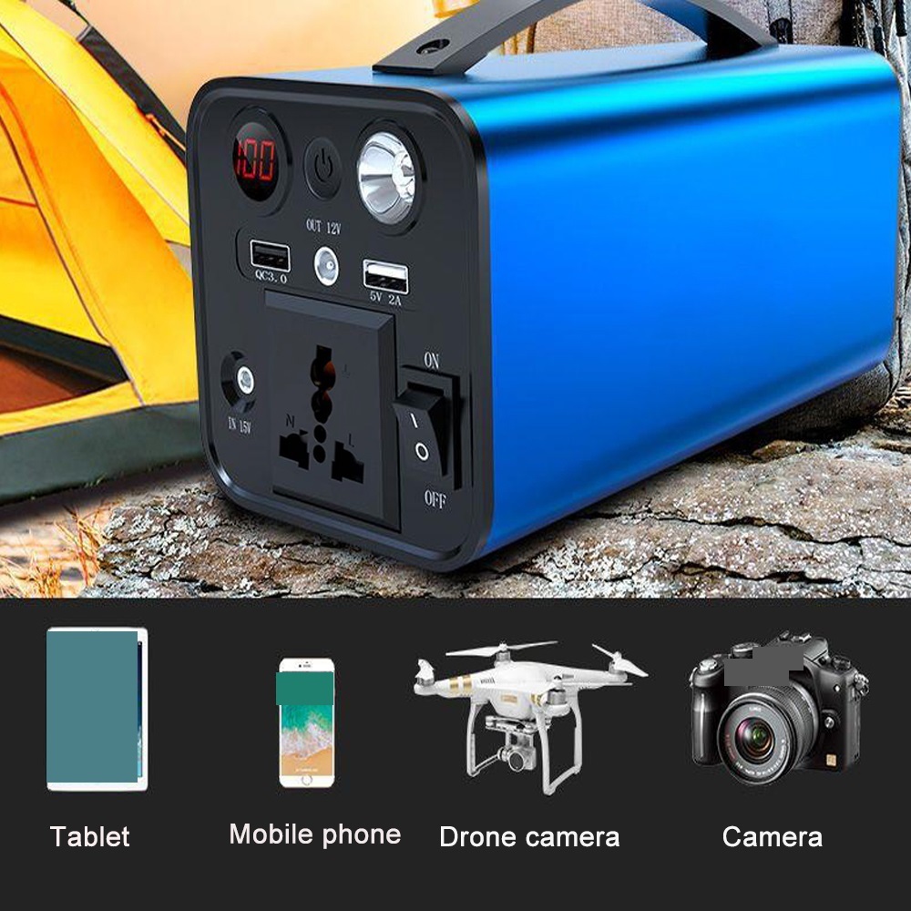 180W Mobile Power Station Solar Generator 110V Portable Power Bank Power Plant Fast Charging