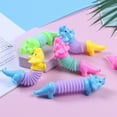 thumbnail image 4 of Happini 8pcs Set Mixed Animal Tube Sensory Toy For Kids 5 To 7 Sensory Travel Toys Party Christmas Stocking Stuffers Classroom Prizes Birthday Goodie Bag Random Color Rot Games Sausage 6 Cm, 4 of 6