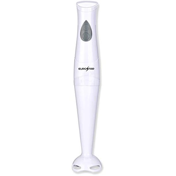 EUROSTAR 2Speed Immersion Hand Blender with Detachable Shaft (White