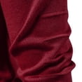 thumbnail image 5 of Gibobby Suéter hombre Suéter de lana merino con cuello redondo para hombre(Rojo,Extra Grande), 5 of 5