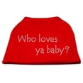 thumbnail image 4 of Pet Dog  Cat Shirt Rhinestone, "Who Loves Ya Baby?", 4 of 9