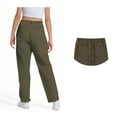 thumbnail image 3 of Teen Girls Uniform Pants Skinny Pants Stretch Pants With Pockets Flare Leg Pants Green Pants for Girls Back To School Clothes Teen Cute Clothes for Girls 13-14 Years, 3 of 5