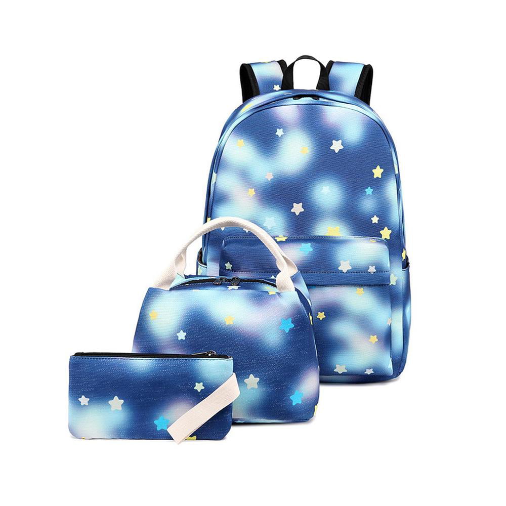 Starry Sky Kids School Backpack for Girls Boys Lightweight Durable Middle Elementary Daypack Book Bag
