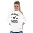 thumbnail image 4 of Us Air Force USAF Power Wings Logo Long Sleeve TShirt Men Women Brisco Brands M, 4 of 6