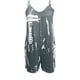 thumbnail image 4 of Pantalones de Pijama con Bolsillos Impresión de Bolsillos Suspendentes Pantalones Casuales Traje Corto de Poliéster, Ropa de Salón de Moda para Mujeres, 4 of 6