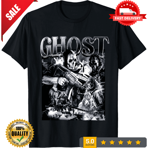 Vintage Simon Ghost Riley Shirt, 90S Bootleg Modern Warfare Unisex Size S-5XL, CROWD FAVORIT-TH69413