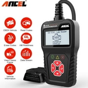 Ancel AS100 Auto OBD2 Scanner Car Code Reader Detector Check Engine Read Clear Fault Codes Smoke Emission Vehicle Information Live Data Stream ODB 2 Automotive OBDII Diagnostic Tool