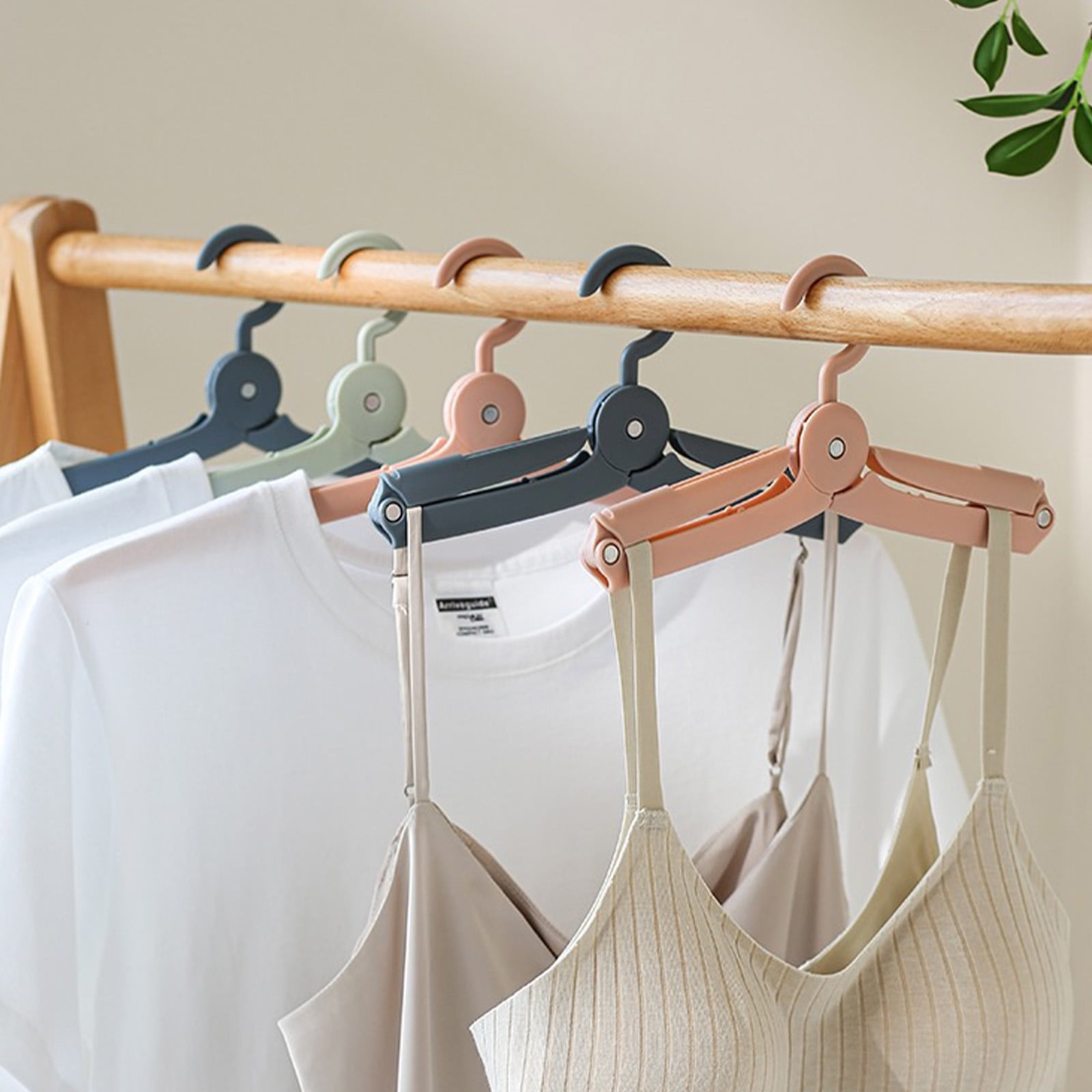 Feeder Travel Folding Hangers , Portable Folding Clothes Hangers, Save Space And Easy To Carry
