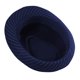 thumbnail image 5 of Sombreros para hombre y mujer, estilo clásico, a rayas, de paja, de punto, protector solar, jazz británico, de poliéster., 5 of 5