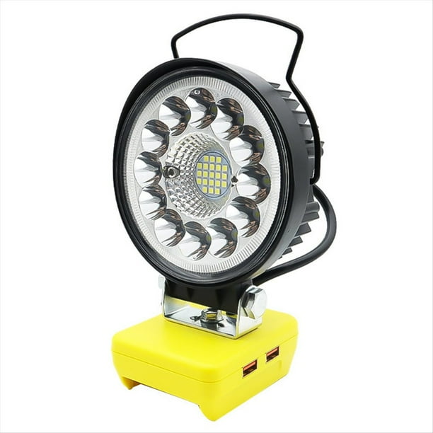 Luz de Trabajo LED, Lámpara Portátil para Herramientas, Linterna, Lámpara para Acampar, , Recargable por USB para Batería de Litio de 20 V -206