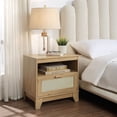 thumbnail image 6 of Sheridan 4-PC Engineered Wood Bookcase TV Stand Sideboard End Table in Natural, 6 of 7