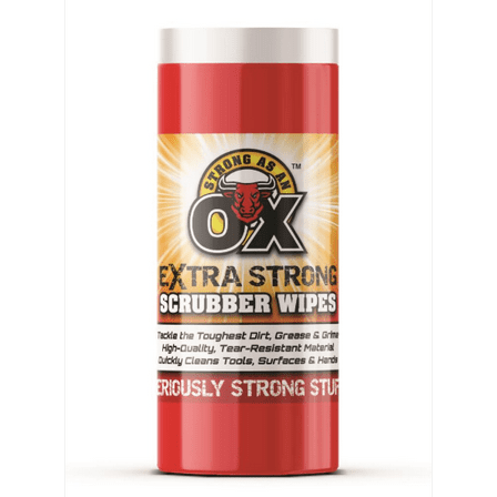 Strong As An OX Heavy Duty Scrubber Wipes 80 PCS