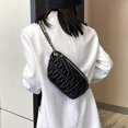 thumbnail image 3 of Shoulder Waist Bag for Women Crossbody Fanny Packs Fashion Quilted Chest Bag for Ladies(Waist Crossbody Bag for Black), 3 of 4