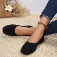 thumbnail image 6 of Xiaoxatg Women's Casual Shoes Ballerina On Non Knitted Trainers Comfortable Breathable Summer Footwear for Sporty Women 9..5 Black, 6 of 8