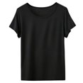 thumbnail image 3 of T Shirts for Women 2026 Summer Short Sleeve Crewneck Lightweight Casual Slim Fitted Plain Tshirts Basic Tees, 3 of 3