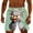#455-Green, variant on Ceisia Men's Funny Animal Print Beach Shorts Novelty Drawstring Swim Trunks with Hidden Pocket Quick Dry Summer Bottoms Gifts for Father